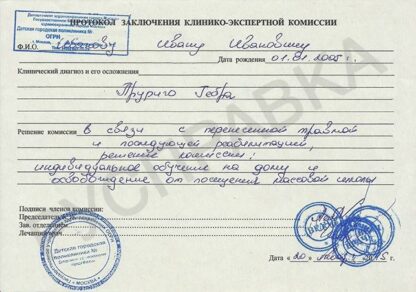 Справка для домашнего обучения-min